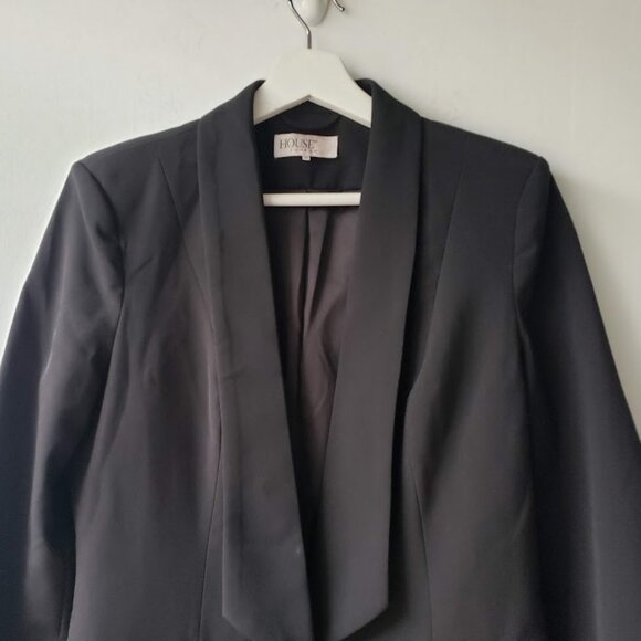 House of CB Boxy Black Tuxedo Blazer - Picture 4 of 6